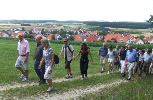 Startgruppe mit unserem Wanderfhrer Wolfgang Kopp.